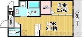 リアコート千里丘I ノース(1LDK/3階)の間取り写真