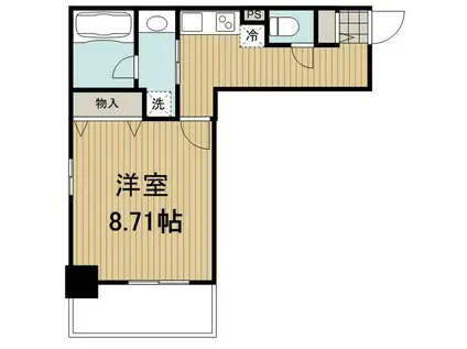 レジディア新川(1K/1階)の間取り写真