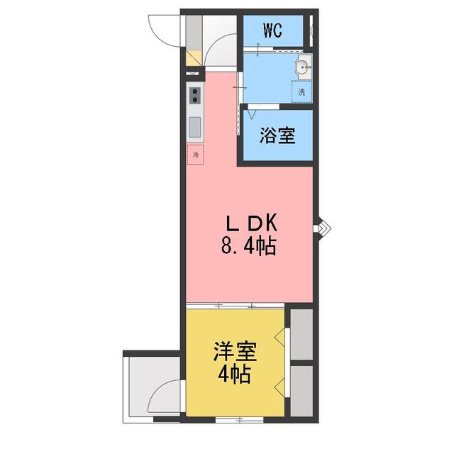 ROBOT HOME HOSHIGAOKA(1LDK/1階)の間取り写真