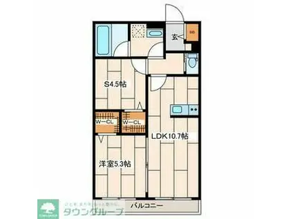 さくら十番館(1SLDK/2階)の間取り写真