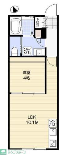 FENICE HAKURAKU(1LDK/1階)の間取り写真