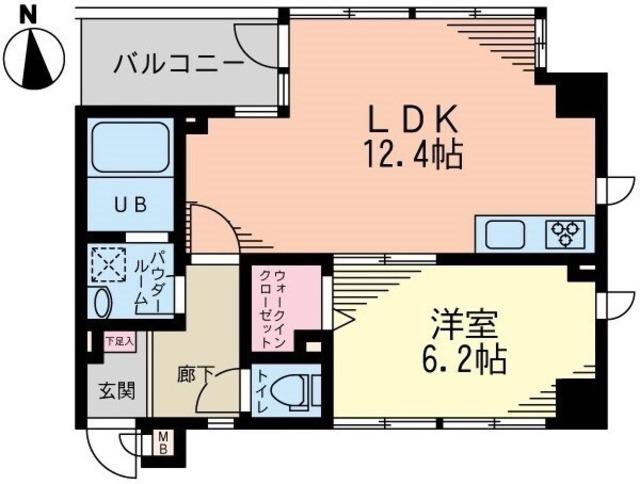 CLOVER A85(1LDK/5階)の間取り写真