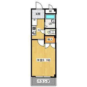 マンションメゾンエール千鳥(1K/3階)の間取り写真