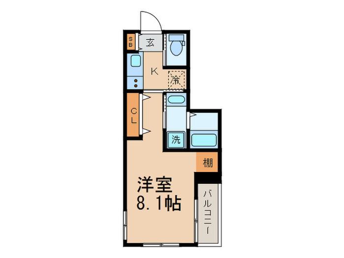 CASA CORAZON(1K/2階)の間取り写真