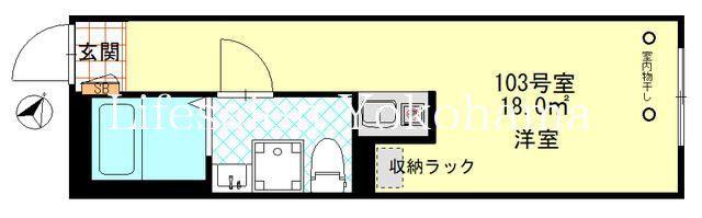 ミント杉田(ワンルーム/1階)の間取り写真