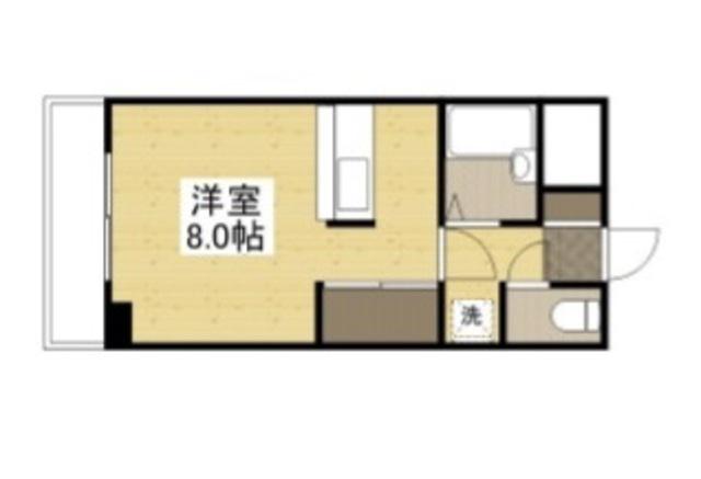 プレアール笹沖(ワンルーム/2階)の間取り写真