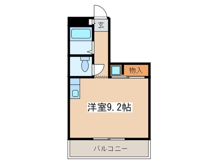 BAAN萬(ワンルーム/2階)の間取り写真