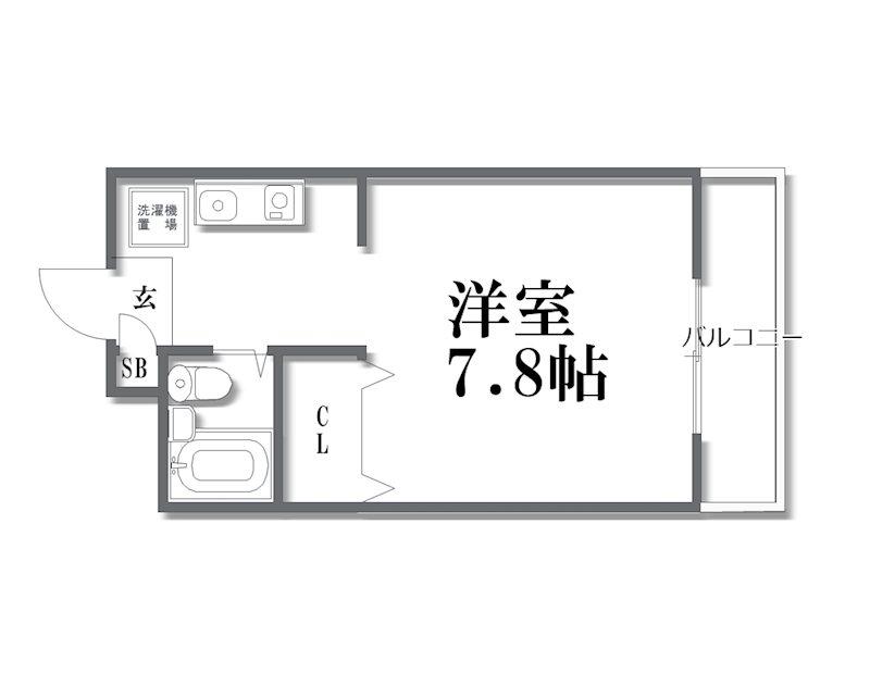 エデン神殿(1K/4階)の間取り写真