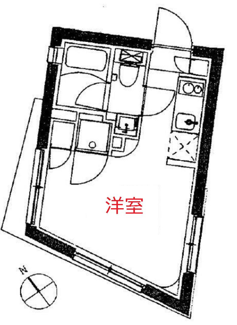 FARE西馬込(ワンルーム/3階)の間取り写真