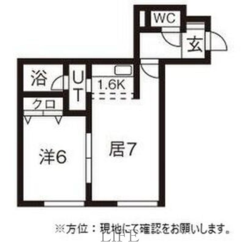 ファクター・ローズ(1LDK/2階)の間取り写真