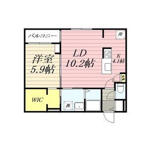 千歳市幸町3丁目MS(1LDK/3階)の間取り写真
