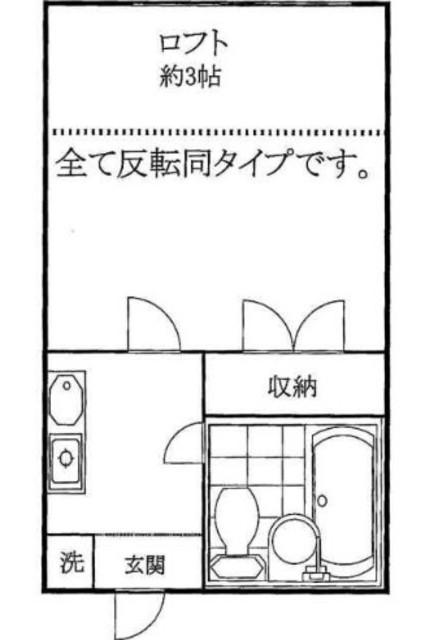 グリーンヒルズA(1K/1階)の間取り写真