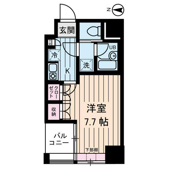 アムス馬喰町(1K/7階)の間取り写真