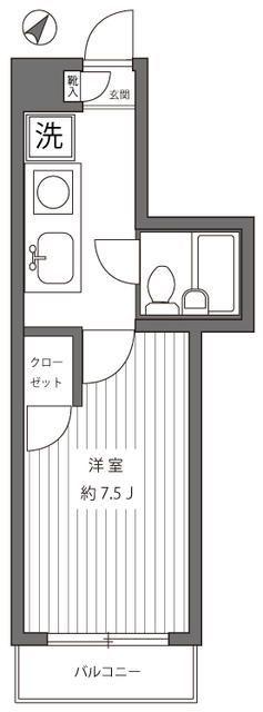 ネオハウス日吉(1K/2階)の間取り写真
