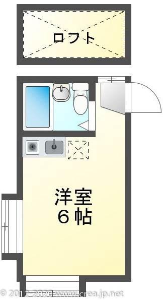MALIN(ワンルーム/1階)の間取り写真