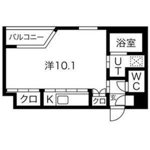 SPACE CUBE HONJIN(1K/1階)の間取り写真
