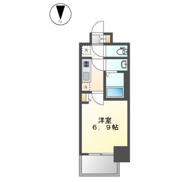 メイクスアート黒川(1K/15階)の間取り写真