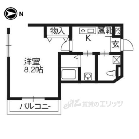 コーポ伊藤(1K/3階)の間取り写真