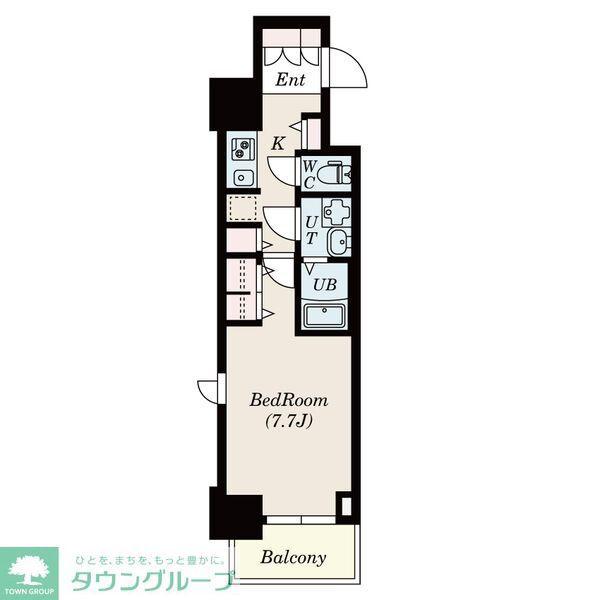 S-RESIDENCE葵II(1K/15階)の間取り写真
