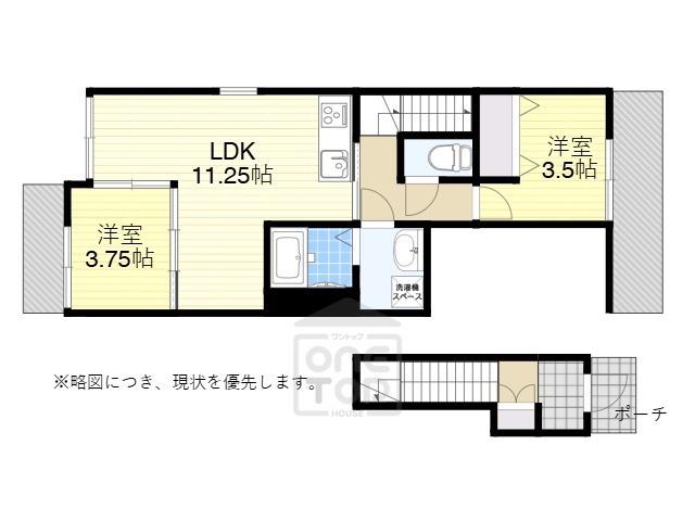 G MAISON 豊中蛍池(2LDK/2階)の間取り写真