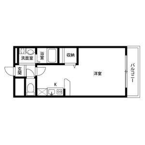 アンプルールフェールSHIBATA(1K/3階)の間取り写真