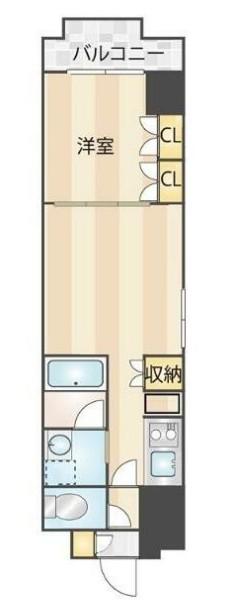 JUTOWERFRONT千石(1LDK/5階)の間取り写真