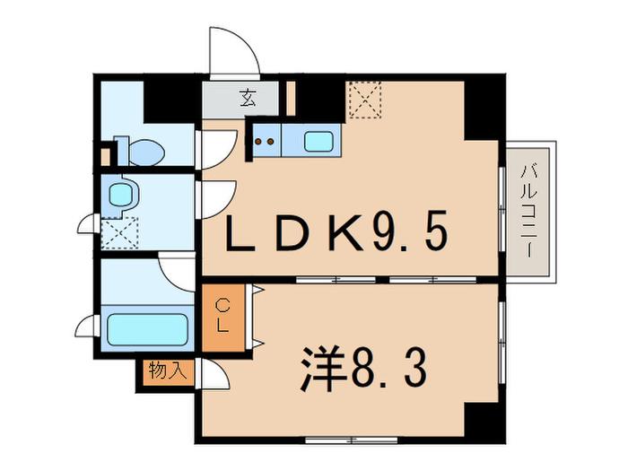 レジス音羽の杜(1LDK/6階)の間取り写真