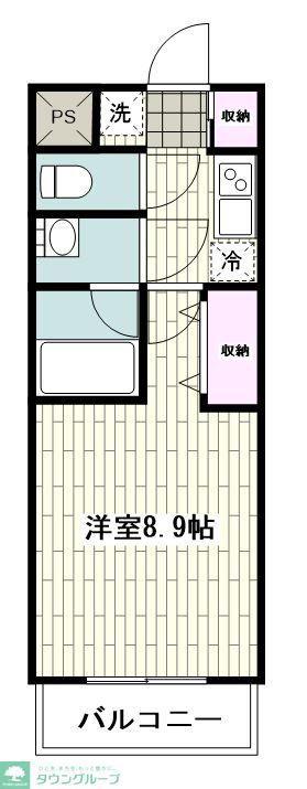 パークハイムTOKI(1K/3階)の間取り写真