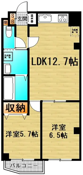 フォレスト宝 2階階 間取り