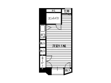 片平ホワイトレジデンス(ワンルーム/4階)の間取り写真