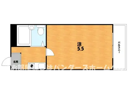マンションヒガ(1K/4階)の間取り写真