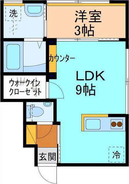STAYWELL(1LDK/1階)の間取り写真