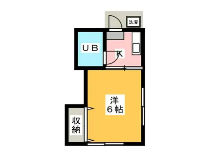 コーポ清雅(1K/1階)の間取り写真