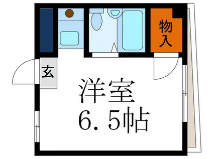 プルシャン東野(ワンルーム/3階)の間取り写真