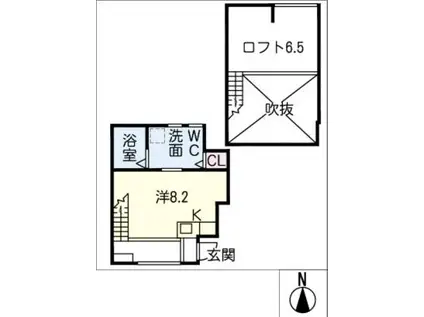 ESPRESSO稲沢(ワンルーム/1階)の間取り写真