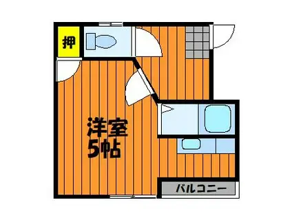 梅田コーポ(ワンルーム/3階)の間取り写真