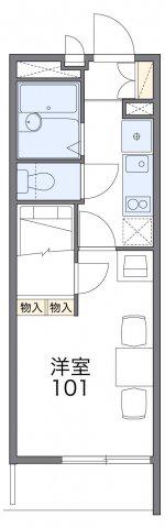 レオパレス大林I(1K/2階)の間取り写真