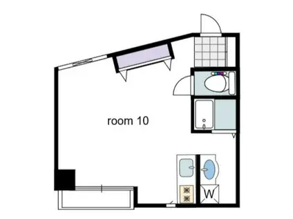 ニューサンシャインビル(ワンルーム/7階)の間取り写真