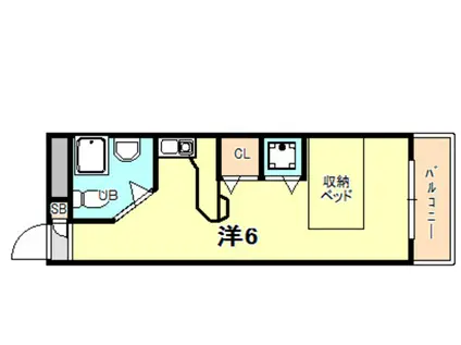 ラ・パルフェ・ド・シェリール(ワンルーム/7階)の間取り写真