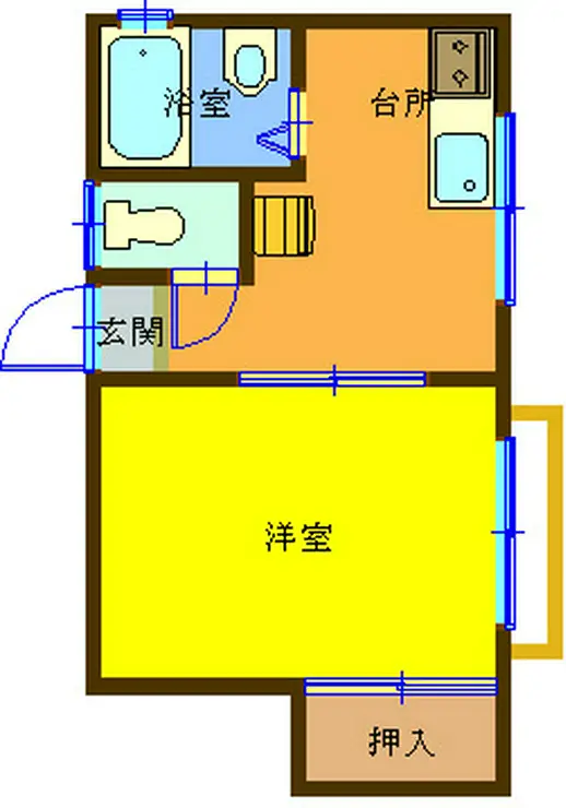 霞ハイツ 2階階 間取り