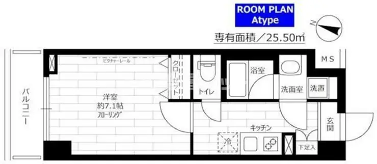 ステージグランデ生田駅前 1階階 間取り