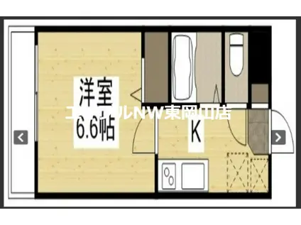ウェーブレジデンス原尾島III(1K/1階)の間取り写真