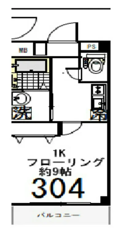 メゾンジャルダン本館 3階階 間取り