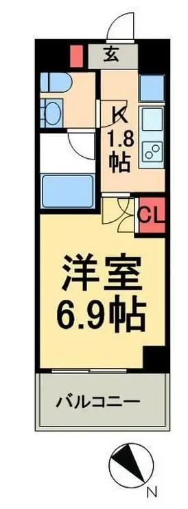アーデン門前仲町 2階階 間取り