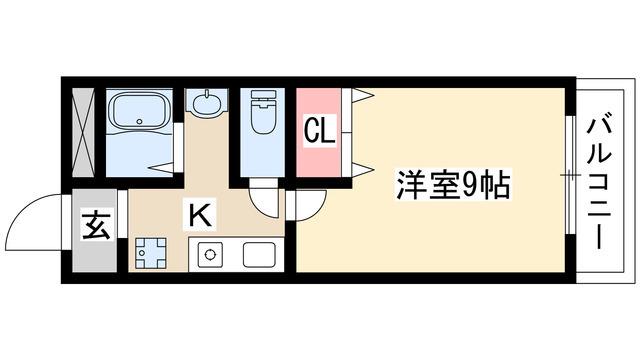ゴルフランド(1K/2階)の間取り写真