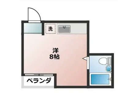 サンワ第3ビル(ワンルーム/3階)の間取り写真