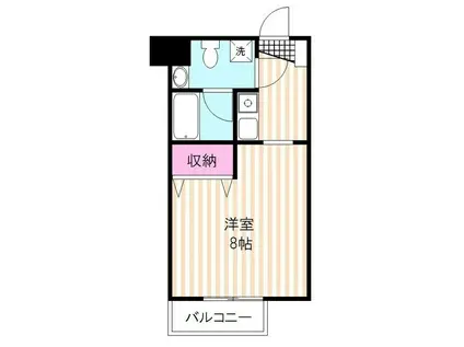 フォルジュロン井出(1K/3階)の間取り写真