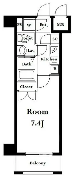 グランド・ガーラ南麻布 5階階 間取り