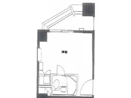 八丁堀東豊エステート(ワンルーム/3階)の間取り写真