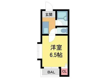 アリアーレ愛宕山(1K/3階)の間取り写真